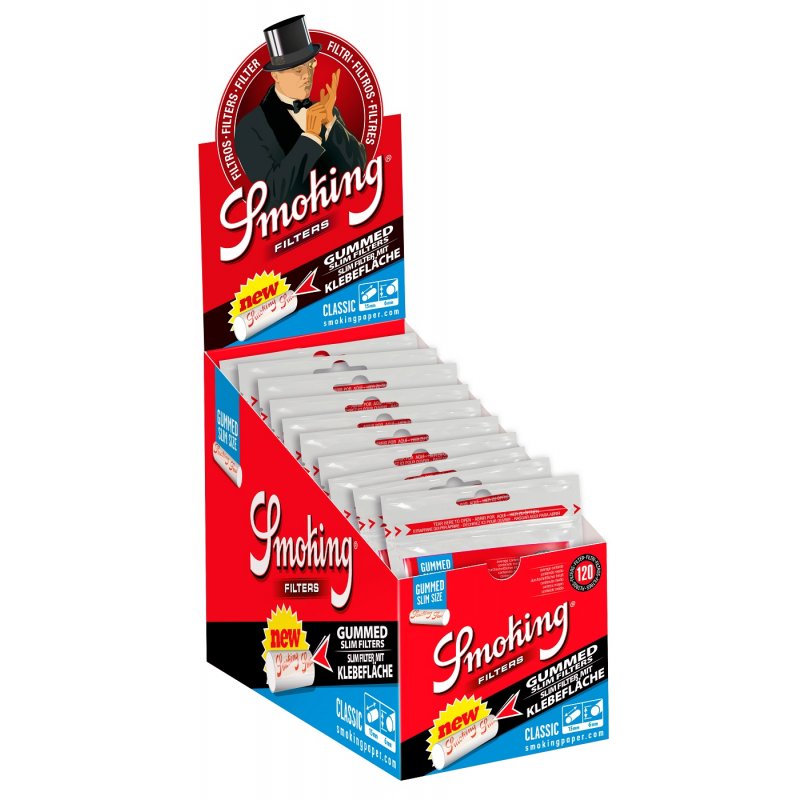 Smoking Classic Filter Gummed Slim 6 mm (10 Packs)