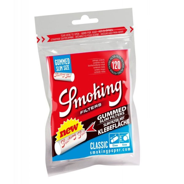 Smoking Classic Filter Gummed Slim 6 mm (10 Packs) - Image 2