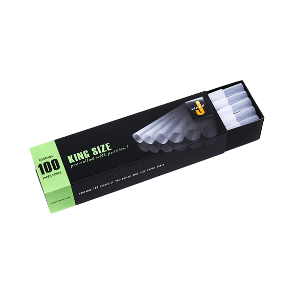Jware Cones King Size White 100 Pack - Billede 2