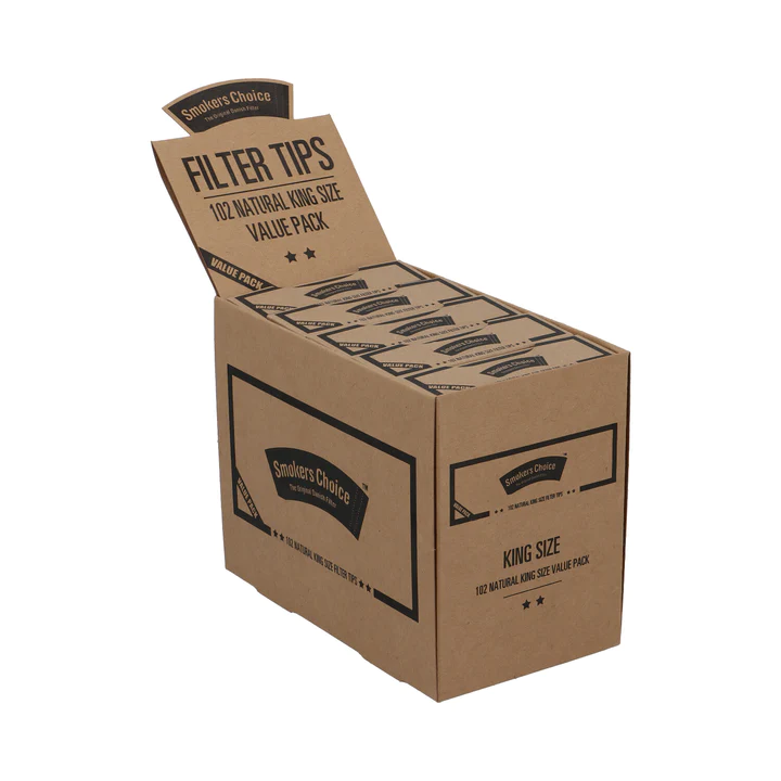 Smokers Choice Kingsize Brown Filter Tips Value Pack (50stk/display)