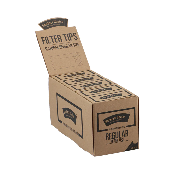 Smokers Choice Regular Size Filter Tips Brown (50pcs/display)