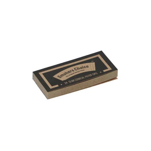 Smokers Choice Slim Koniske Filter Tips Natural (50stk/display) - Billede 2