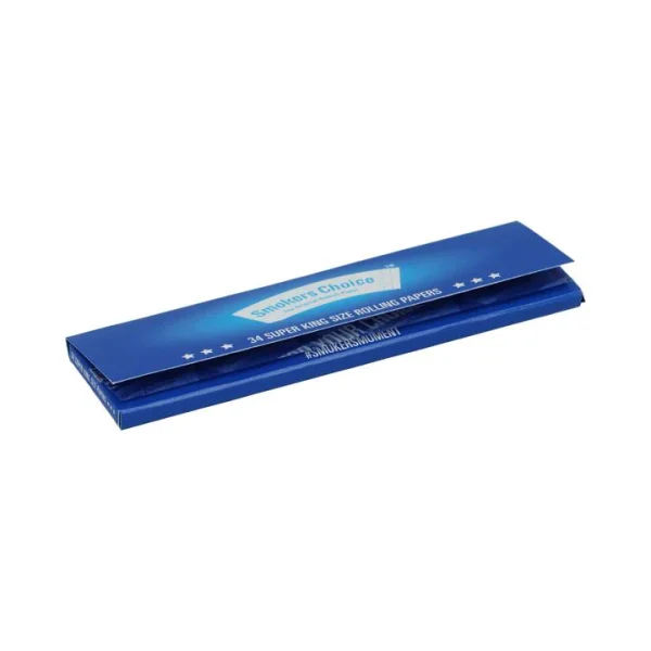 Smokers Choice Rolling Papers Super Kingsize Blue (50pcs/display) - Image 2