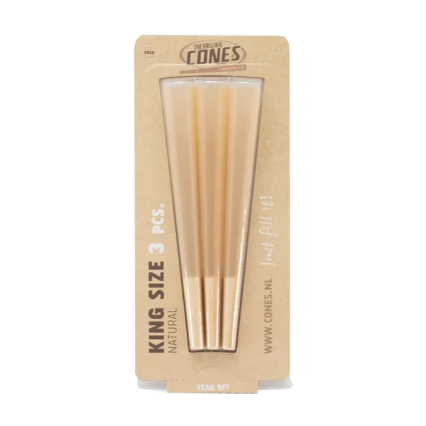 The Original Pre-Rolled Cones Unbleached King Size 3 Stk (50stk/display) - Billede 2