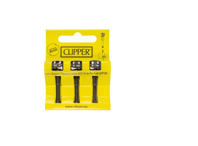 Clipper Friction Wheel Ignition System w/Flints (12pcs/display)