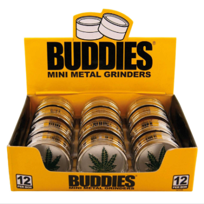 Buddy Metal Grinder Leaf Ø40 mm 3-Part (12 pcs/display)