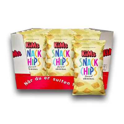 Kims Snack Chips Krydderi 12x90g