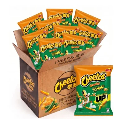 Japan Cheetos Cheddar Jalapeno Crunchy 12 x 70 g